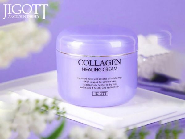 Night nourishing cream with collagen Jigott Collagen Healing Cream 100ml. Night nourishing cream with collagen Jigott Collagen Healing Cream 100ml.